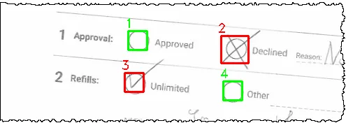 OMR Checkbox detection result 