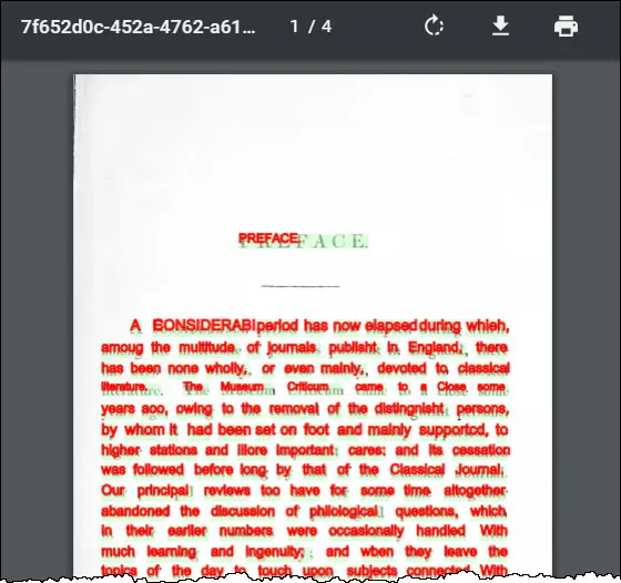 low-quality book scan OCR Text Result