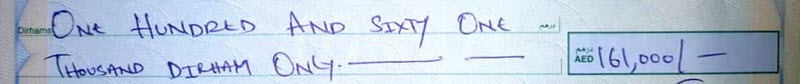 Handwritten Check/Cheque OCR
