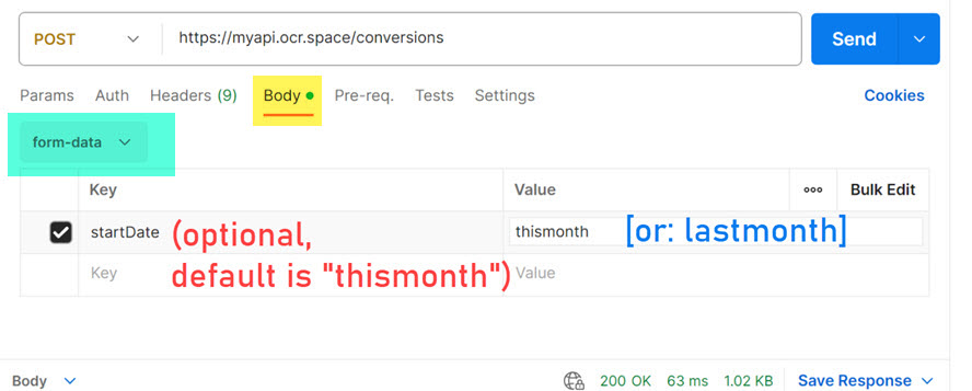 Last month's OCR API conversions